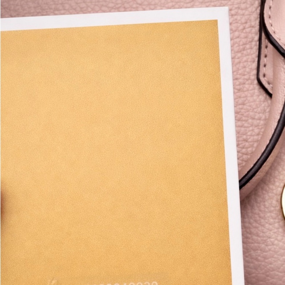 NWOT Michael Kors Valerie Small Pebbled Leather Satchel Blush Pink Gold Hardware - Picture 7 of 12